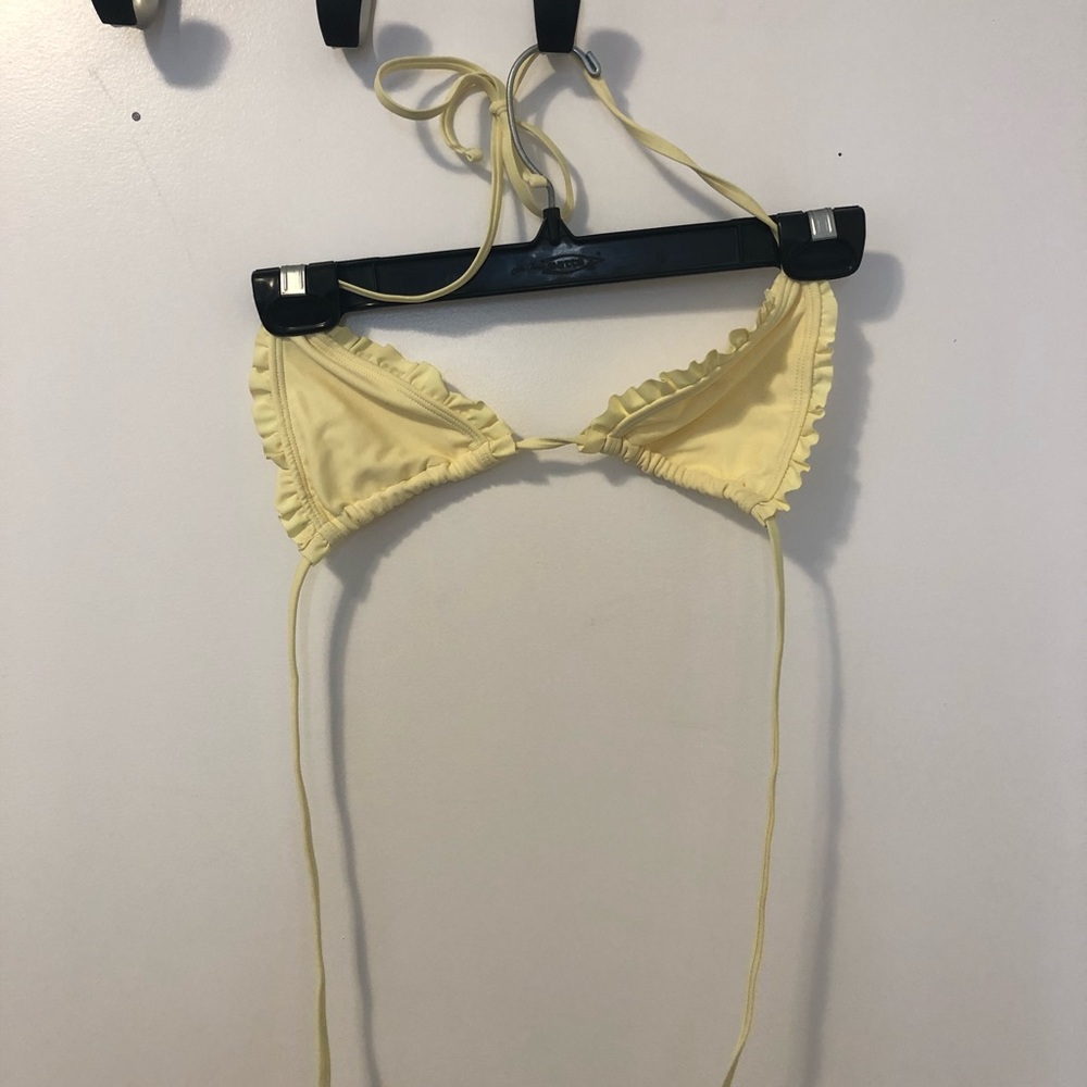 Yellow bikini top